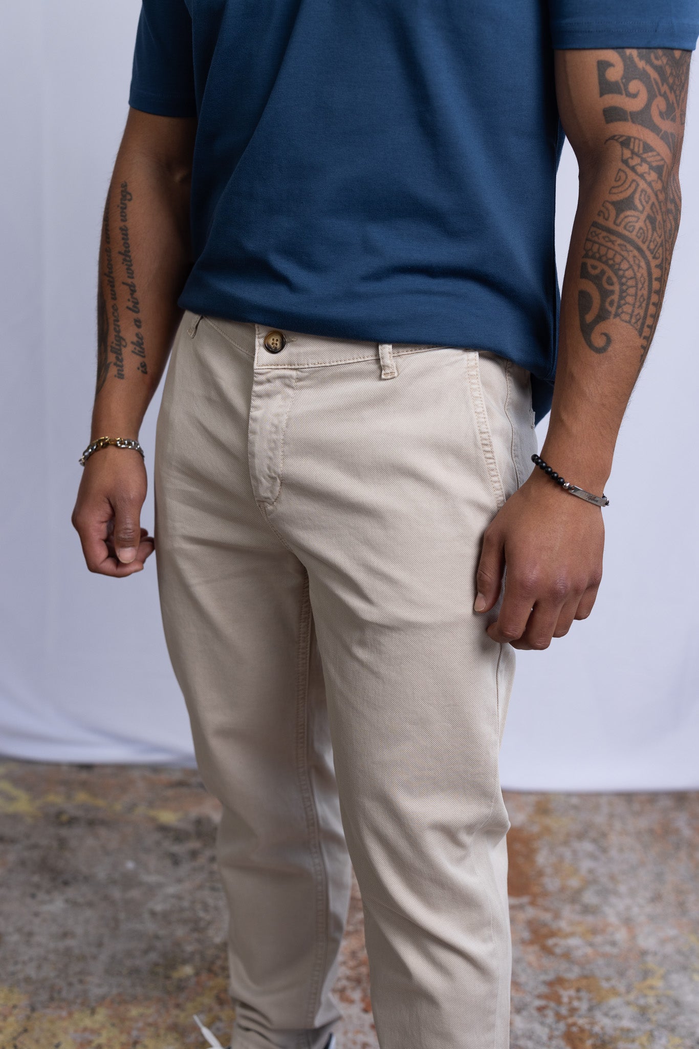 Chino-Hose Beige