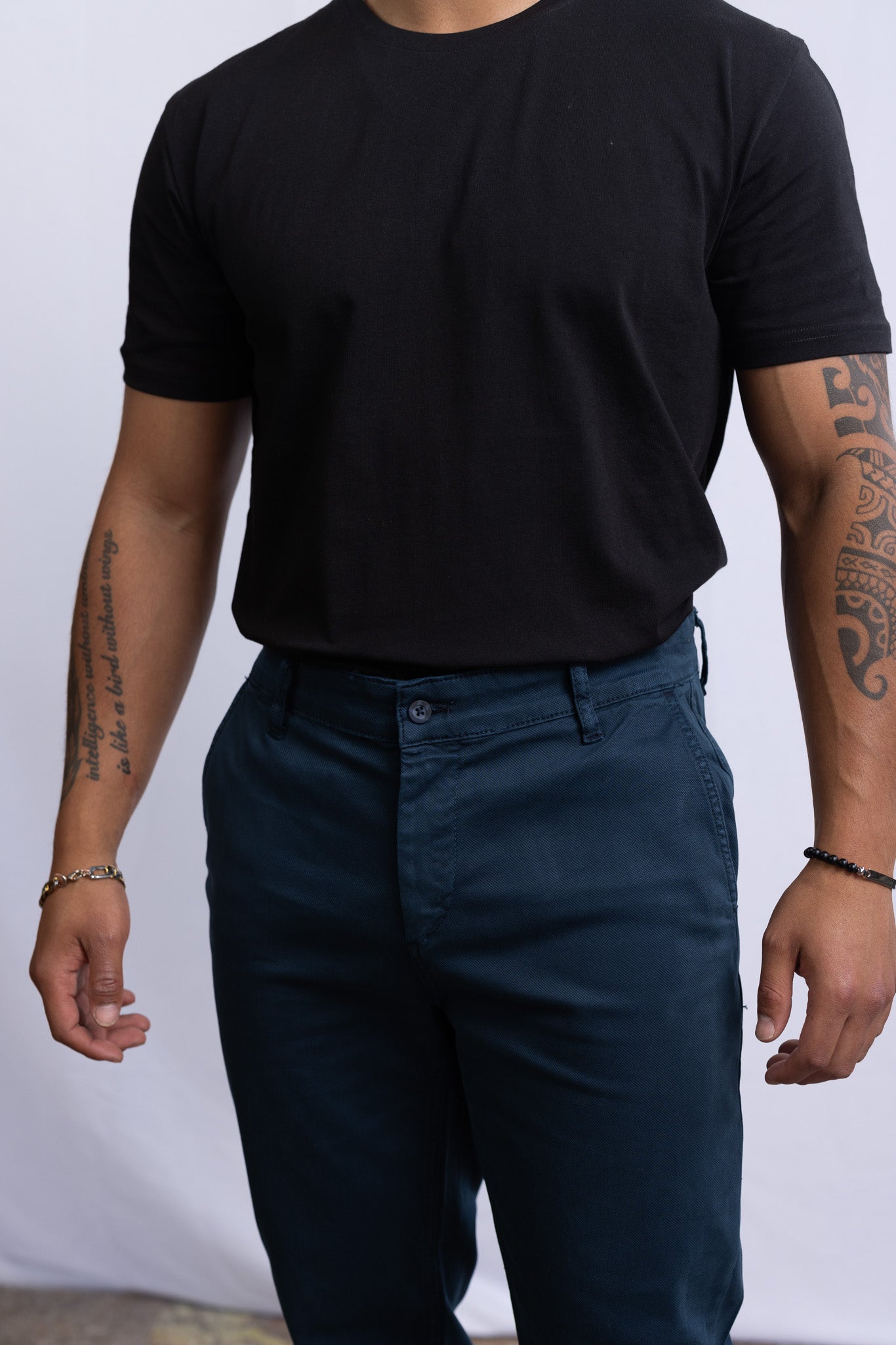 Chino-Hose Dunkel Blau
