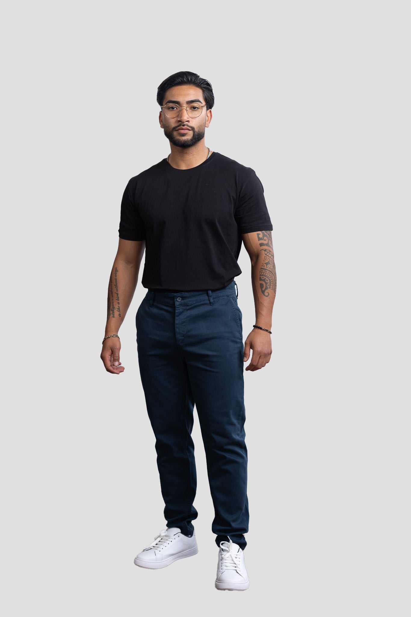 Chino-Hose Dunkel Blau