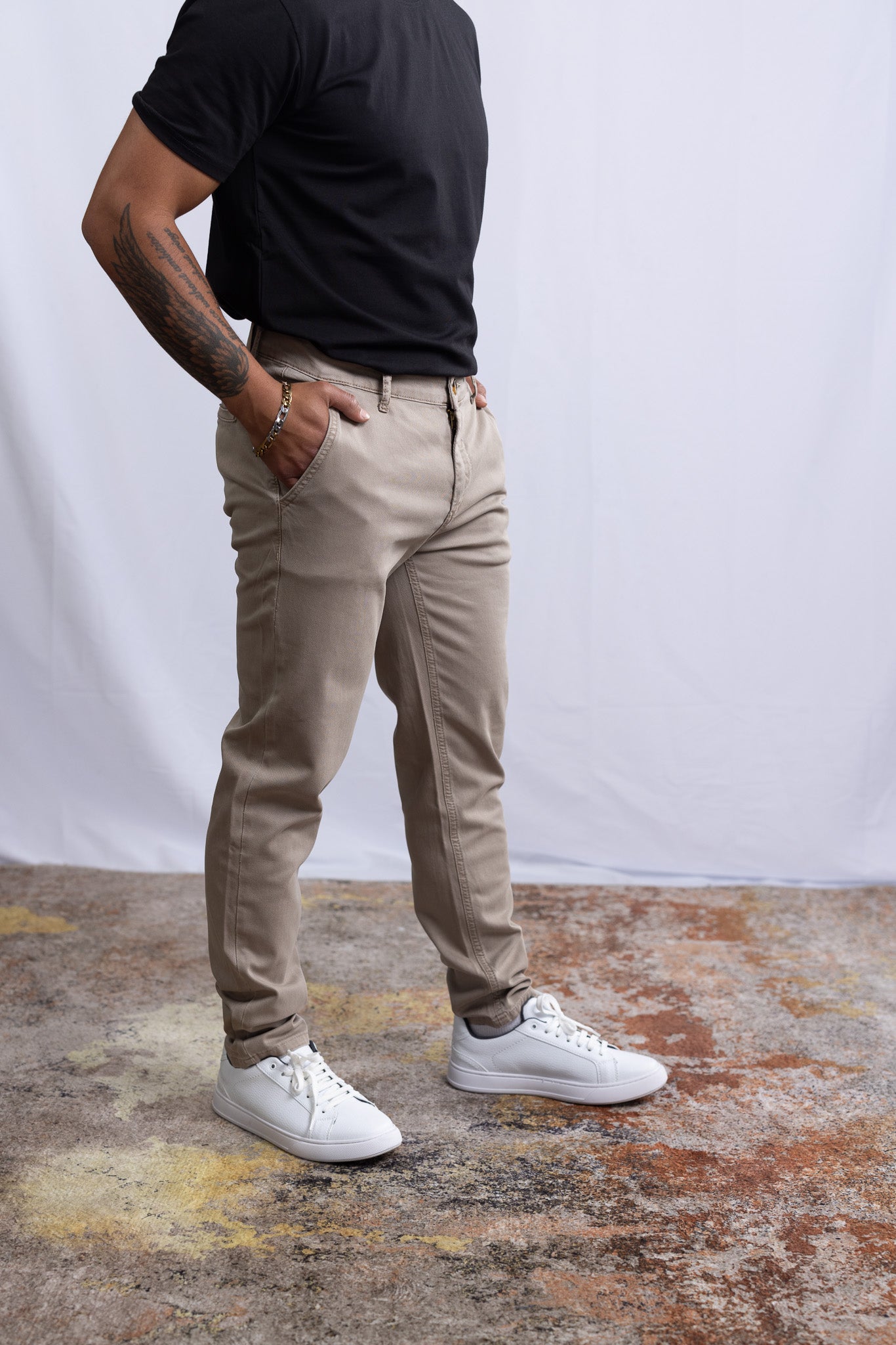 GS Chino–Hose Capuccino