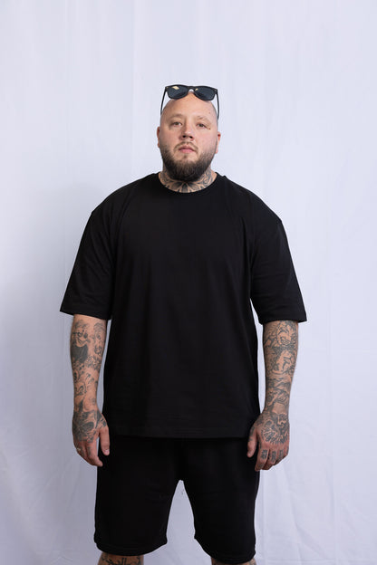 GS Oversize T-Shirt -  Schwarz